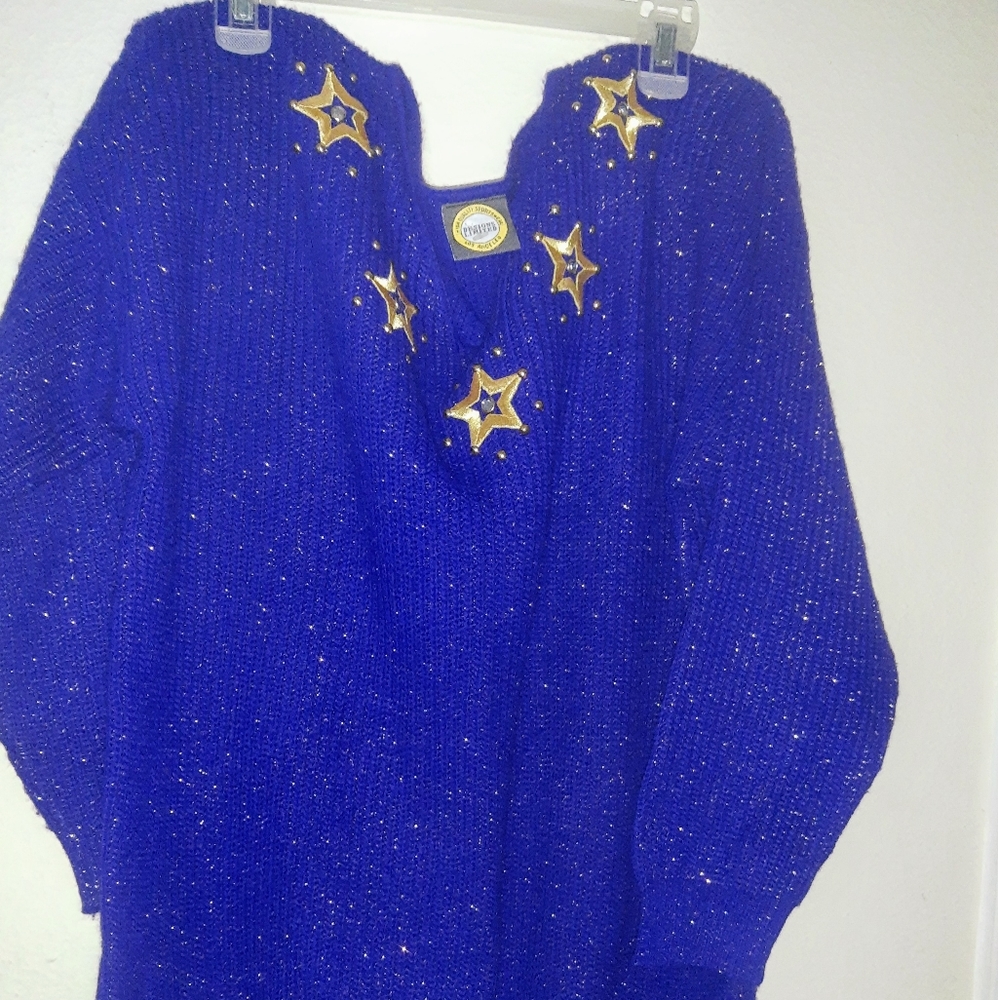 Vintage knitted sweater Size M-L ladies.